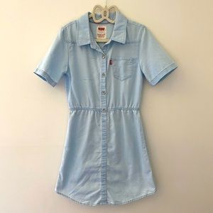 Girls Levi Chambray Dress